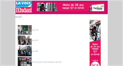 Desktop Screenshot of lavoixletudiant.eu