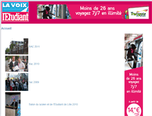 Tablet Screenshot of lavoixletudiant.eu